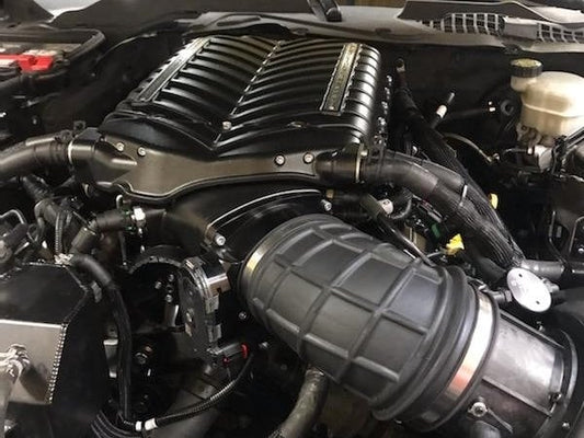Whipple W185RF 3.0L Intercooled Supercharger Competition Kit; Black Satin; Stage 2