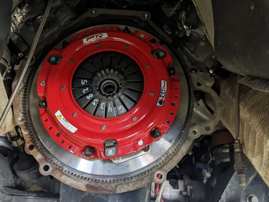 McLeod RST Twin Disc 800HP Organic Clutch Kit with 8-Bolt Steel Flywheel; 23-Spline