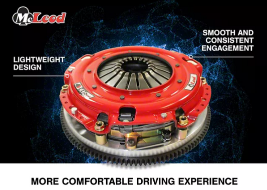 McLeod RST Twin Disc 800HP Organic Clutch Kit with 8-Bolt Steel Flywheel; 23-Spline