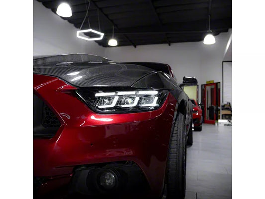 Auto Addict USA S650 Style Headlights; Black Housing; Clear Lens