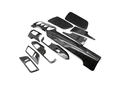 Cobra-Tek Performance Pack Dashboard Trim; Forged Carbon Fiber