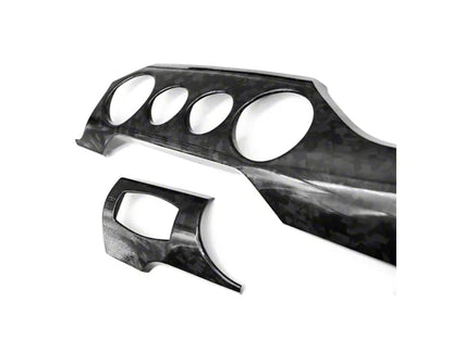 Cobra-Tek Performance Pack Dashboard Trim; Forged Carbon Fiber