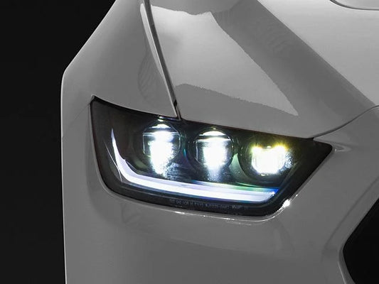Renegade Series LED Headlights; Black Housing; Clear Lens