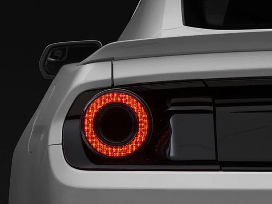 Raxiom Halo LED Tail Lights; Gloss Black Housing; Smoked Lens