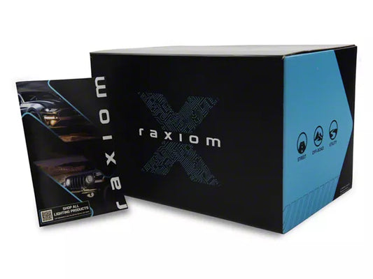 Raxiom Projector Headlights for OEM HID Bulbs; Black Housing; Clear Lens