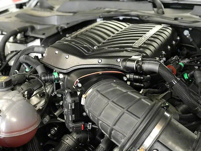 Whipple W185RF 3.0L Intercooled Supercharger Competition Kit; Black Satin; Stage 2